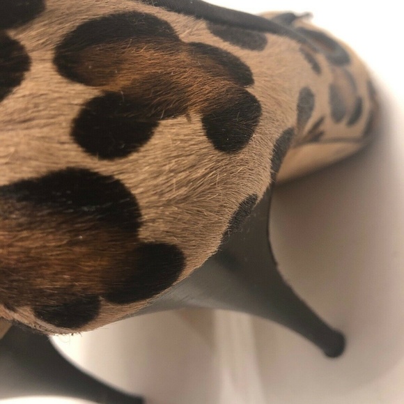 Bottines GIUSEPPE ZANOTTI Cuir Léopard Taille UK4 (EU40) - Neuf Avec Boîte